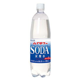 博水社 ハイサワー 炭酸水 [PET] 1L 1000ml x 15本[ケース販売] 送料無料(沖縄対象外) [博水社 飲料 割り材 日本]