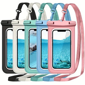 【特大】スマホ用ユニバーサルポーチ、防水用スマホケース、プール用、海辺用、旅行用スマホケース
