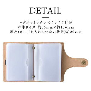 手帳型カードケース【水彩風ミモザ-本革仕込み-】本革レザーカード収納イタリアプレゼントポイントカード入れ名刺入れ