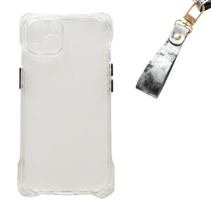 フィンガーストラップ 【 ヴィンテージメタリックレザー 】 選択可能 ストラップのみ / iPhone系 TPUクリアケース セット / 本革 イタリアンレザー BISANZIO ギフト レディース メンズ おしゃれ キ