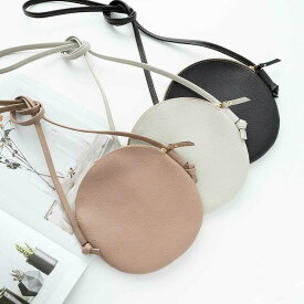 姫路レザー 本革 丸型ポシェット 【 シュリンクレザー 】 スマホショルダー スマホポシェット 革 レザー ナチュラルカラー くすみカラー レディース かわいい ポシェット おしゃれ シンプル MMLM