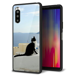 Y!mobile Xperia 10 II A001SO �P�[�X �J�o�[ �X�}�z�P�[�X �w�� �K���X TPU �K���v�� �y�l�R�ƒn���C�z MMLM
