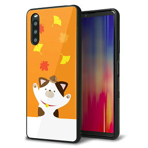 Y!mobile Xperia 10 III A102SO �P�[�X �J�o�[ �w�� �K���X TPU �f�U�C�� �K���v�� �yTA018 �H�݂��z ��� ���� MMLM