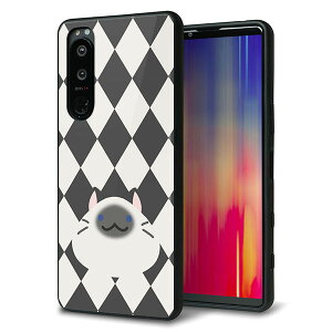SoftBank Xperia 5 III A103SO �P�[�X �J�o�[ �w�� �K���X TPU �f�U�C�� �K���v�� �yHA250 �����˂� �V�����z ��� ���� MMLM