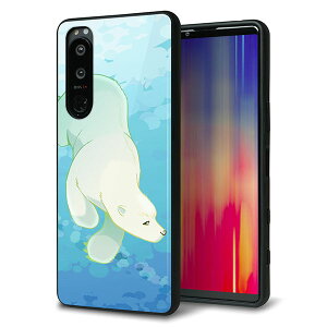 SoftBank Xperia 5 III A103SO �P�[�X �J�o�[ �w�� �K���X TPU �f�U�C�� �K���v�� �yHA261 �|�P�b�g�A�N�A���E�� �z�b�L���N�O�}�z ��� ���� MMLM