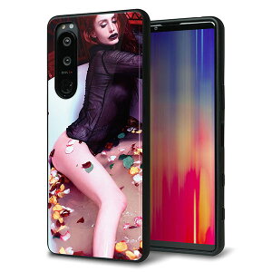 SoftBank Xperia 5 III A103SO �P�[�X �J�o�[ �w�� �K���X TPU �f�U�C�� �K���v�� �yKM885 �o�����C�z ��� ���� MMLM