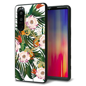 SoftBank Xperia 5 III A103SO �P�[�X �J�o�[ �w�� �K���X TPU �f�U�C�� �K���v�� �ySC895 �{�^�j�J�� �t�H���X�g�z ��� ���� MMLM