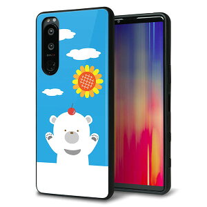 SoftBank Xperia 5 III A103SO �P�[�X �J�o�[ �w�� �K���X TPU �f�U�C�� �K���v�� �yTA017 �Ă��܁z ��� ���� MMLM