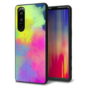 SoftBank Xperia 5 III A103SO �P�[�X �J�o�[ �w�� �K���X TPU �f�U�C�� �K���v�� �yYJ294 �f�U�C�� �F�ʁz ��� ���� MMLM