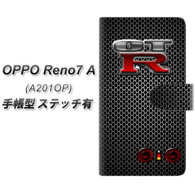 Y!mobile OPPO Reno7 A A201OP 手帳型 スマホケース カバー 【ステッチタイプ】【YA972 CT-R02 UV印刷】