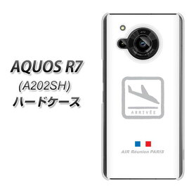 SoftBank AQUOS R7 A202SH ハードケース カバー 【550 AIR-Line-着陸 UV印刷 素材クリア】