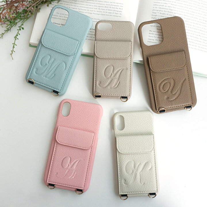 楽天市場 スマホケース 多機種対応 マグネットポケット スマホケース イニシャル カードポケット カード入れ Icカード カード収納 背面 くすみカラー おしゃれ ケース 別売りオプションで スマホショルダー にもなります Iphone13 Pro Max Se 第三世代 12 メール便