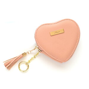 刻印 プレート 【 ハートポーチ - クラシック - 】 選択可能 名入れ有無 / ハート型ポーチ コスメポーチ 化粧ポーチ コイン 小銭入れ くすみカラー ニュアンスカラー 文字入れ 大人かわいい