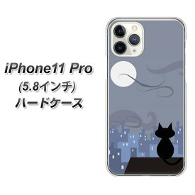 Apple iPhone11 Pro ハードケース カバー 【012 屋根の上のねこ 素材クリア】