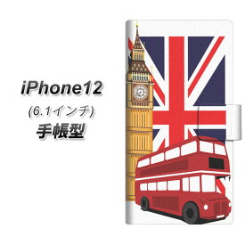 iPhone12 手帳型 スマホケース カバー 【573 イギリス UV印刷】