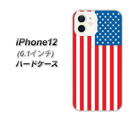 iPhone12 ハードケース カバー 【659 アメリカ UV印刷 素材クリア】