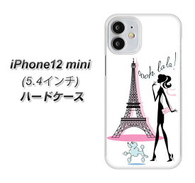 iPhone12 mini ハードケース カバー 【377 エレガント UV印刷 素材クリア】