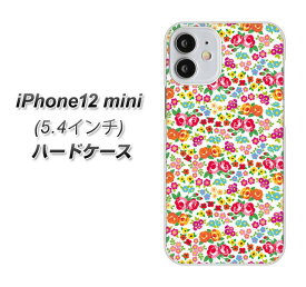 iPhone12 mini ハードケース カバー 【777 マイクロリバティプリントWH UV印刷 素材クリア】