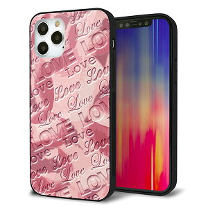 iPhone12 Pro �P�[�X �J�o�[ �X�}�z�P�[�X �w�� �K���X TPU �K���v�� �y�t�����[���F���jLOVE�s���N�z MMLM