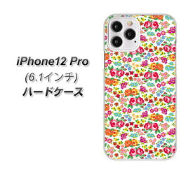 iPhone12 Pro ハードケース カバー 【777 マイクロリバティプリントWH UV印刷 素材クリア】