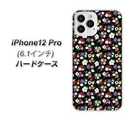 iPhone12 Pro ハードケース カバー 【778 マイクロリバティプリントBK UV印刷 素材クリア】