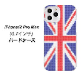 iPhone12 Pro Max ハードケース / カバー【VA987 ユニオンジャック ステッチ風 素材クリア】 UV印刷 ★高解像度版(アイフォン12 Pro Max/IPHONE12PM/スマホケース)