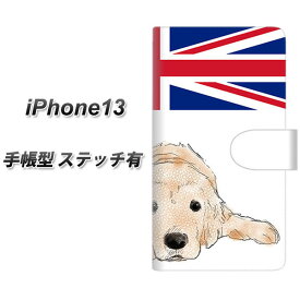 iPhone13 手帳型 スマホケース カバー 【ステッチタイプ】【YD825 ゴールデン01 UV印刷】