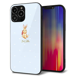 iPhone13 Pro Max �P�[�X �J�o�[ �w�� �K���X TPU �f�U�C�� �K���v�� �ySC980 Baby Rabbit �u���[ �K���v���z ��� ���� MMLM