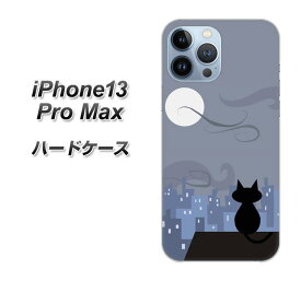 iPhone13 Pro Max ハードケース カバー 【012 屋根の上のねこ UV印刷 素材クリア】