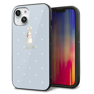 iPhone14 �P�[�X �J�o�[ �w�� �K���X TPU �f�U�C�� �K���v�� �ySC967 Lady Rabbit �u���[�O���C �K���v��hp�z ��� ���� MMLM