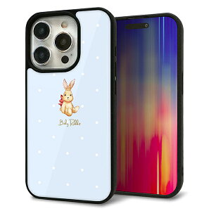 iPhone15 Pro �P�[�X �J�o�[ �w�� �K���X TPU �f�U�C�� �K���v�� �ySC980 Baby Rabbit �u���[ �K���v���z ��� ���� MMLM