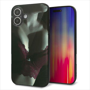 iPhone16 Plus �P�[�X �J�o�[ �w�� �K���X TPU �f�U�C�� �K���v�� �yKM887 �����W�F���[�z ��� ���� MMLM