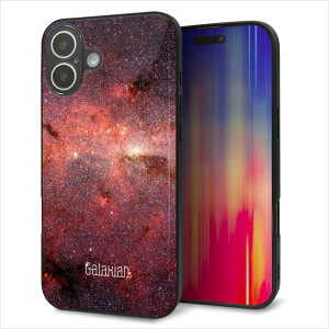 iPhone16 Plus �P�[�X �J�o�[ �w�� �K���X TPU �f�U�C�� �K���v�� �yKM923 Galaxias Red�z ��� ���� MMLM