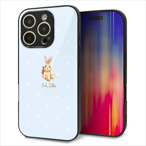 iPhone16 Pro �P�[�X �J�o�[ �w�� �K���X TPU �f�U�C�� �K���v�� �ySC980 Baby Rabbit �u���[ �K���v���z ��� ���� MMLM