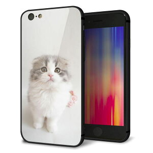 iPhone6s �P�[�X �J�o�[ �w�� �K���X TPU �f�U�C�� �y VA803 �܂��Ă��܂��l�R �z ��� ���� MMLM