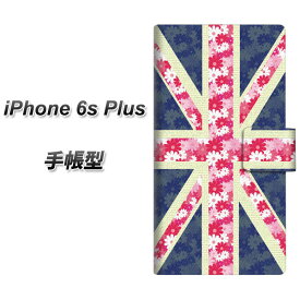 iPhone6s PLUS 手帳型スマホケース【EK894 ユニオンジャック フラワー】(アイフォン6s プラス/IPHONE6SPULS/スマホケース/手帳式)