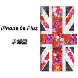 iPhone6s PLUS 手帳型スマホケース【SC801 ユニオンジャック リアルフラワー】(アイフォン6s プラス/IPHONE6SPULS/スマホケース/手帳式)