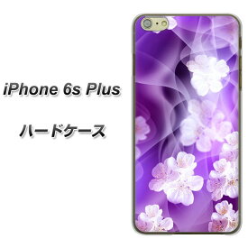 iPhone6s PLUS ハードケース / カバー【1211 桜とパープルの風 素材クリア】★高解像度版(アイフォン6s プラス/IPHONE6SPULS/スマホケース)