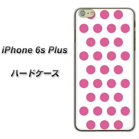 iPhone6s PLUS ハードケース / カバー【VA913 ドット ホワイト×ピンク 素材クリア】★高解像度版(アイフォン6s プラス/IPHONE6SPULS/スマホケース)