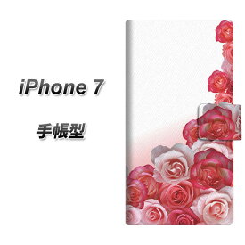 iPhone7 手帳型スマホケース【299 薔薇の壁】(アイフォン7/IPHONE7/スマホケース/手帳式)