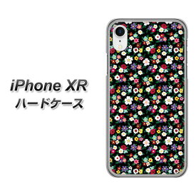 Apple iPhone XR ハードケース カバー 【778 マイクロリバティプリントBK 素材クリア】