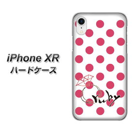 Apple iPhone XR ハードケース カバー 【OE816 7月ルビー 素材クリア】