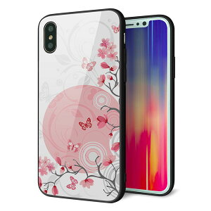 iPhone XS �P�[�X �J�o�[ �w�� �K���X TPU �f�U�C�� �y 030 �Ԃƒ� �������F �z ��� ���� MMLM