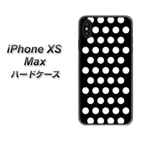 Apple iPhone XS Max ハードケース / カバー【VA911 ドット ブラック×ホワイト 素材クリア】 UV印刷 ★高解像度版(アイフォンXS Max/IPHONEXSM/スマホケース)