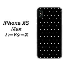 Apple iPhone XS Max ハードケース / カバー【VA919 マイクロドット ブラック×ホワイト 素材クリア】 UV印刷 ★高解像度版(アイフォンXS Max/IPHONEXSM/スマホケース)