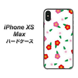 Apple iPhone XS Max ハードケース / カバー【VA958 花柄 梅 ホワイト 素材クリア】 UV印刷 ★高解像度版(アイフォンXS Max/IPHONEXSM/スマホケース)