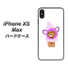 Apple iPhone XS Max ハードケース カバー 【YJ297 トイプードル 犬 ワンコ かわいい 素材クリア】