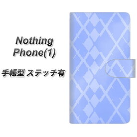 Nothing Phone(1) 手帳型 スマホケース カバー 【ステッチタイプ】【YJ238 アーガイル　おしゃれ かわいい かっこいい UV印刷】