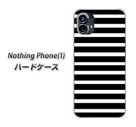 Nothing Phone(1) ハードケース カバー 【330 サイドボーダーブラック UV印刷 素材クリア】