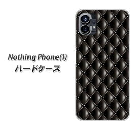 Nothing Phone(1) ハードケース カバー 【633 キルトブラック UV印刷 素材クリア】